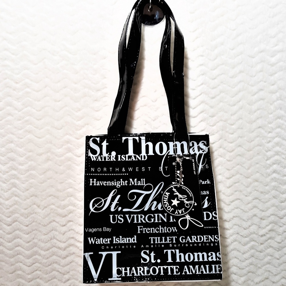 JAY JOSHUA St. Thomas Vinyl Mini Tote-NWT
